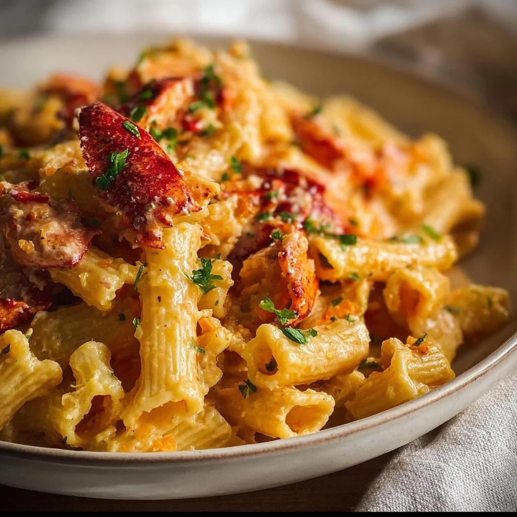 Creamy Tomato and Lobster Pasta
