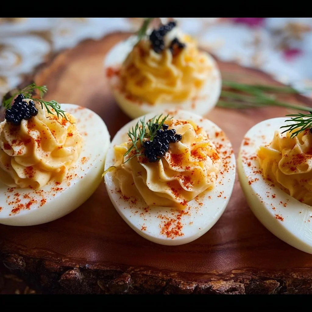 Deviled Eggs Royale