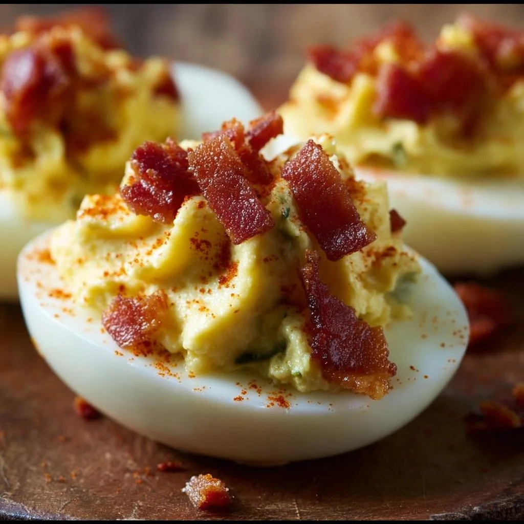 Deviled Eggs with Bacon
