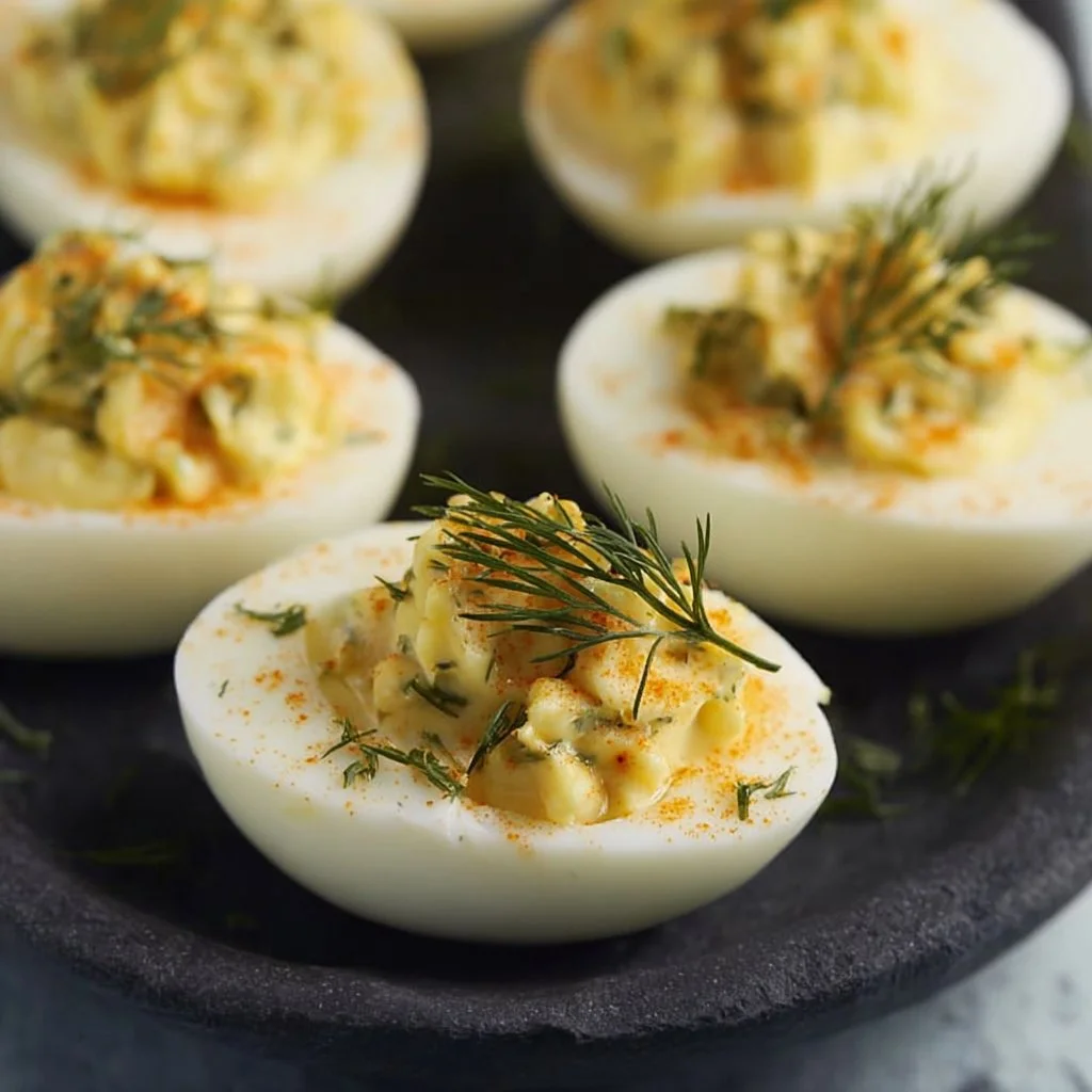 Dill Pickled Deviled Eggs