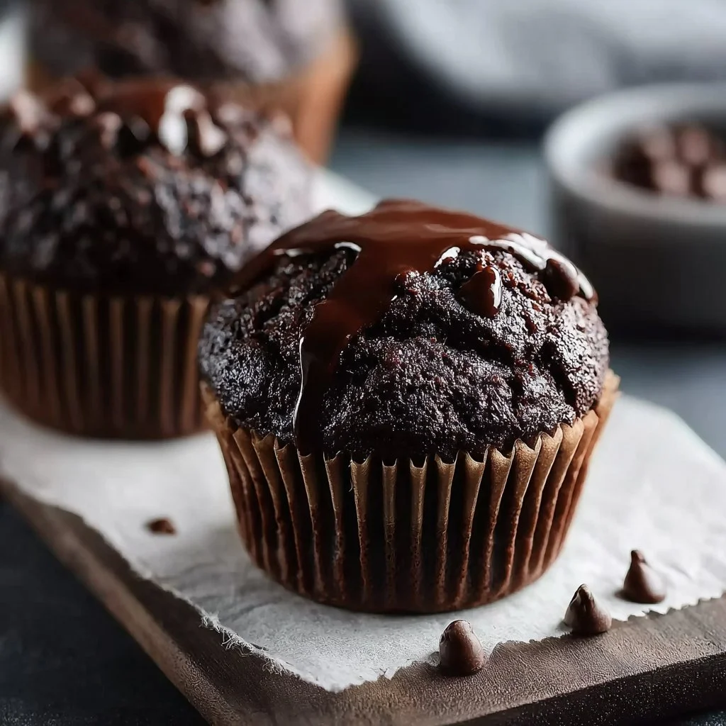 Double Chocolate Espresso Muffins