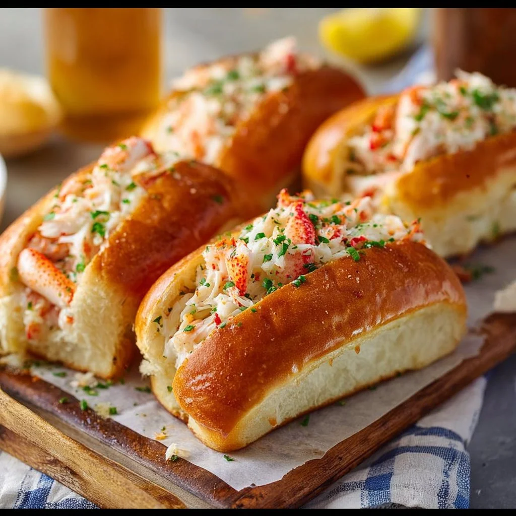 Easy Garlic Butter King Crab Rolls