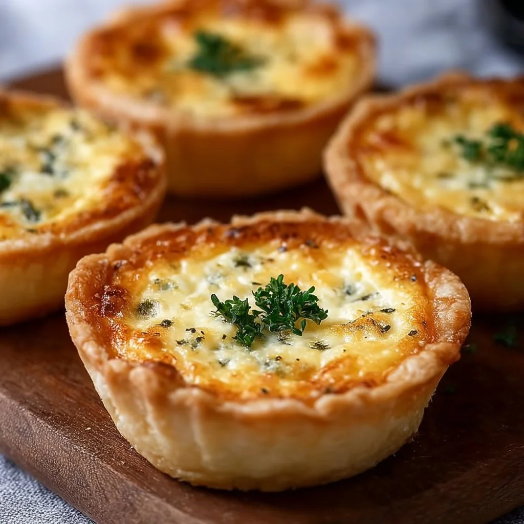 Fluffy Mini Cheese Quiches