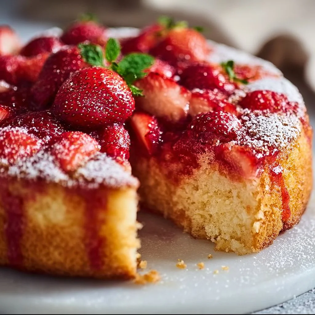 French Strawberry Cake