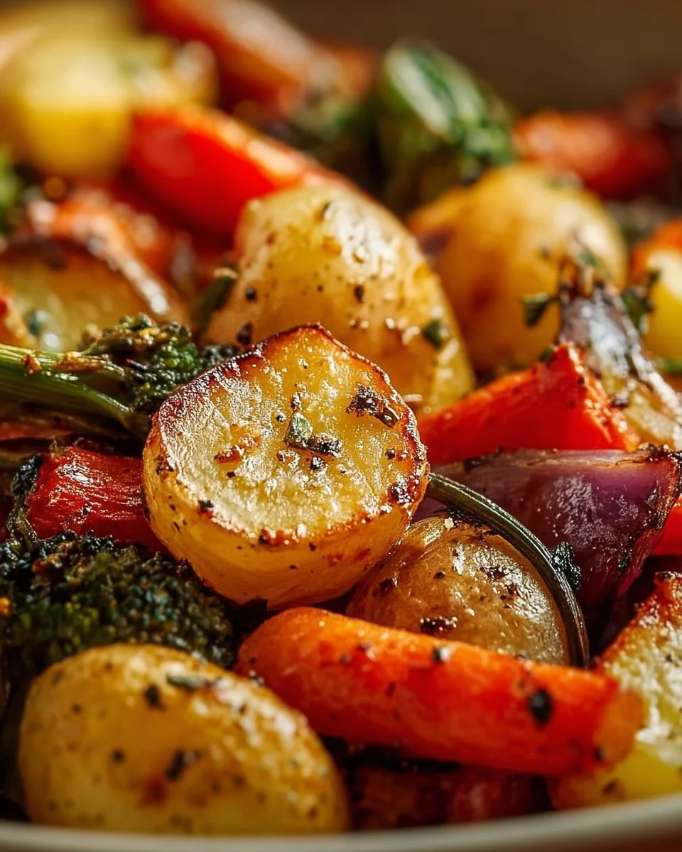 Garlic Herb Roasted Potatoes and Veggies