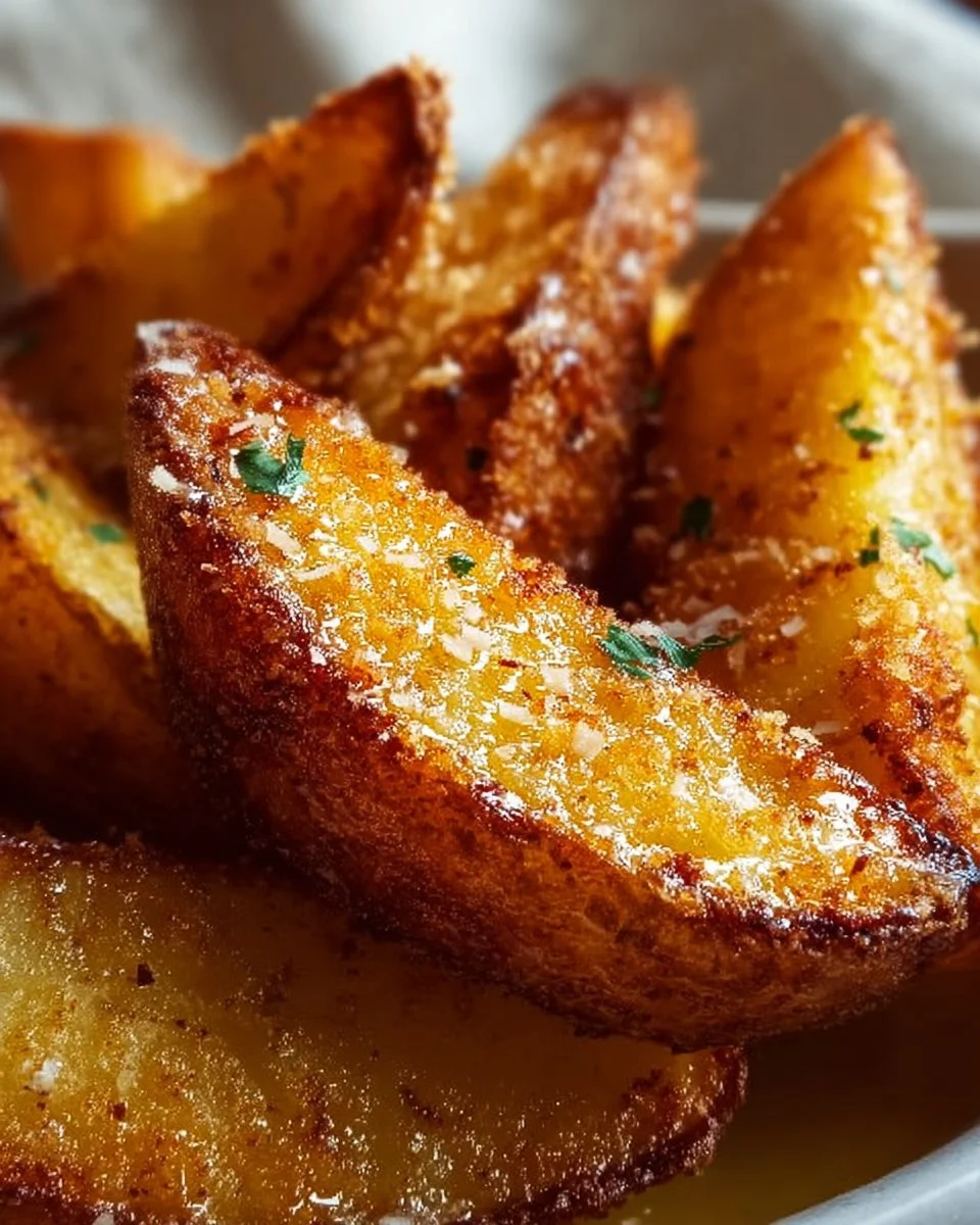 Garlic Parmesan Potato Wedges