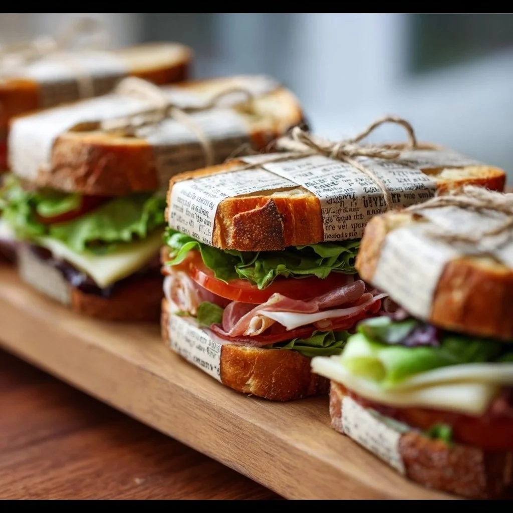 Delicious gourmet sandwich made with fresh ingredients and unique flavors.