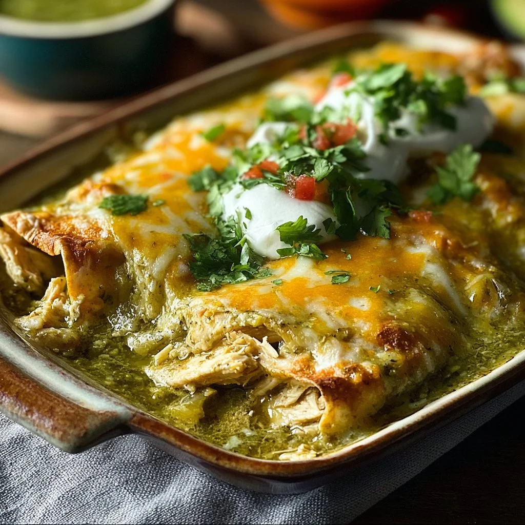 Green Chicken Enchiladas