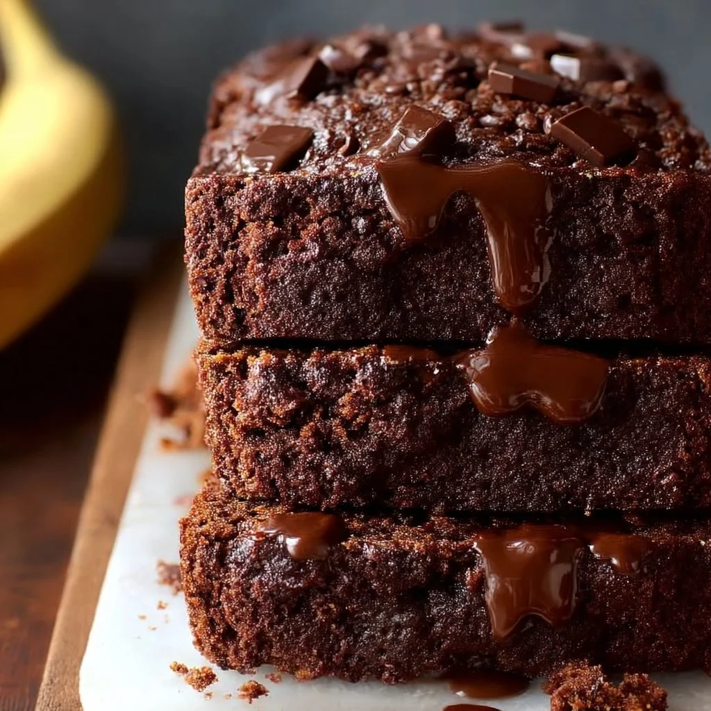 Healthy Chocolate Banana Bread