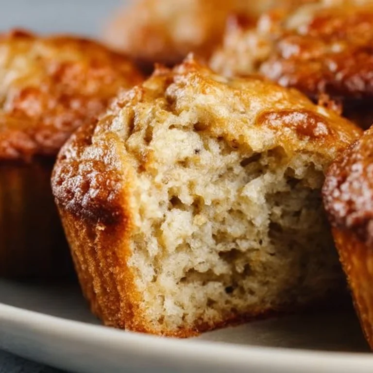 Delicious Greek yogurt banana muffins ready to enjoy for breakfast or a snack.