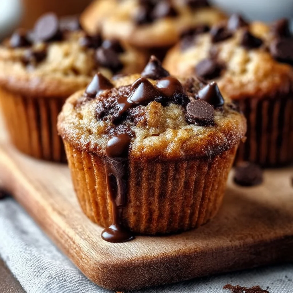 Healthy Greek Yogurt Chocolate Chip Muffins