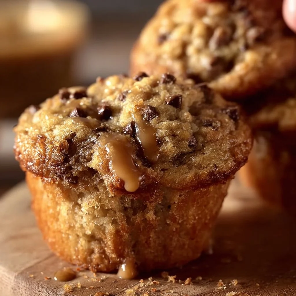 Healthy Peanut Butter Banana Muffins