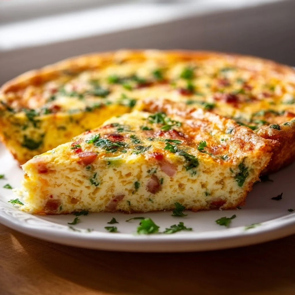 Ina Garten's delicious crustless quiche recipe with colorful vegetables.