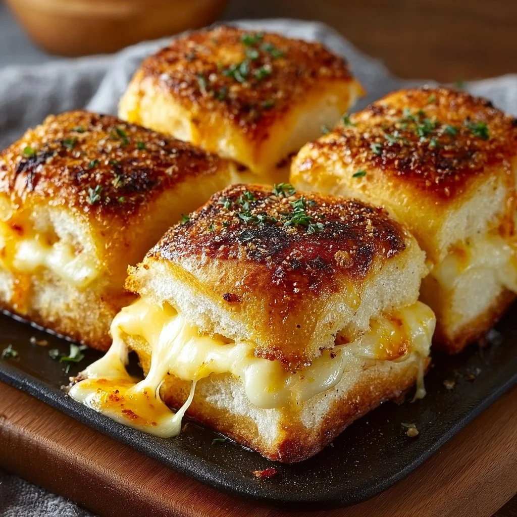 Irresistibly Gooey Mini Grilled Cheese Hawaiian Rolls