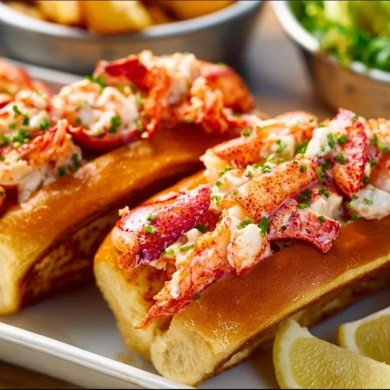 Delicious lobster rolls served in a toasted bun with fresh lobster meat