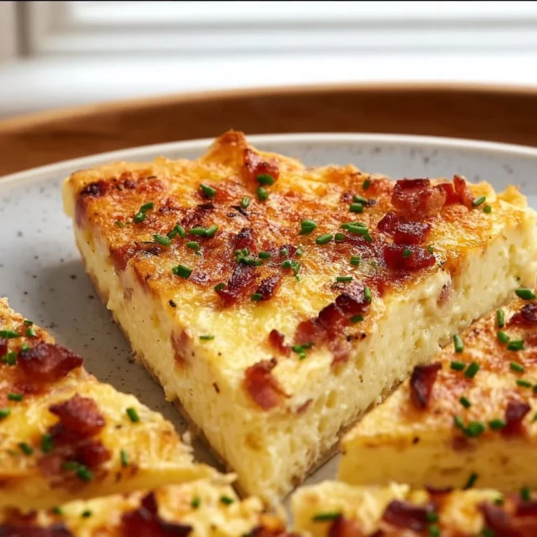 Delicious homemade Lorraine Quiche prepared with eggs, cream, and bacon