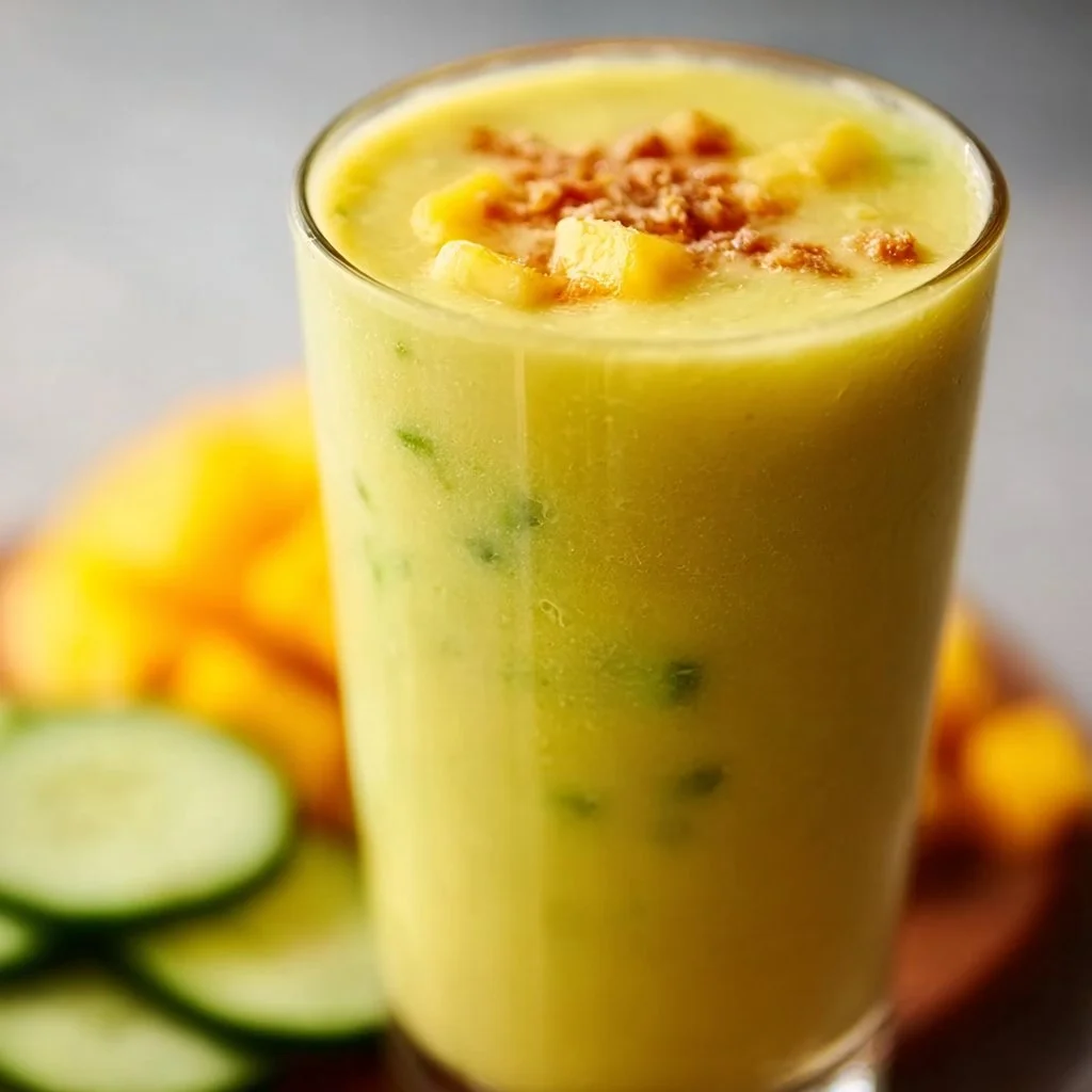 Mango Pineapple Cucumber Smoothie