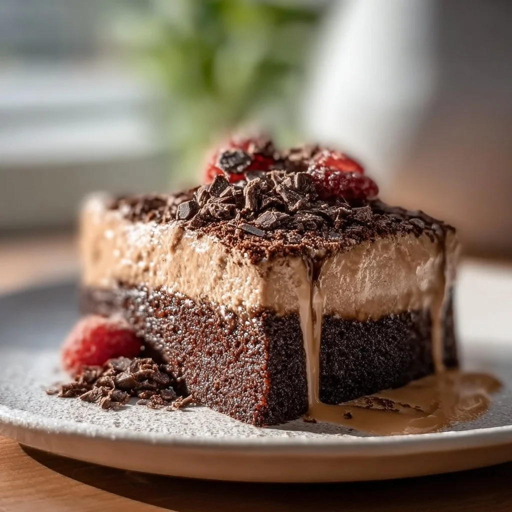 Delicious Mexican chocolate milk cake with rich chocolate frosting