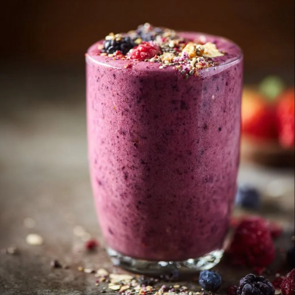 Mixed Berry & Hemp Seed Protein Smoothie
