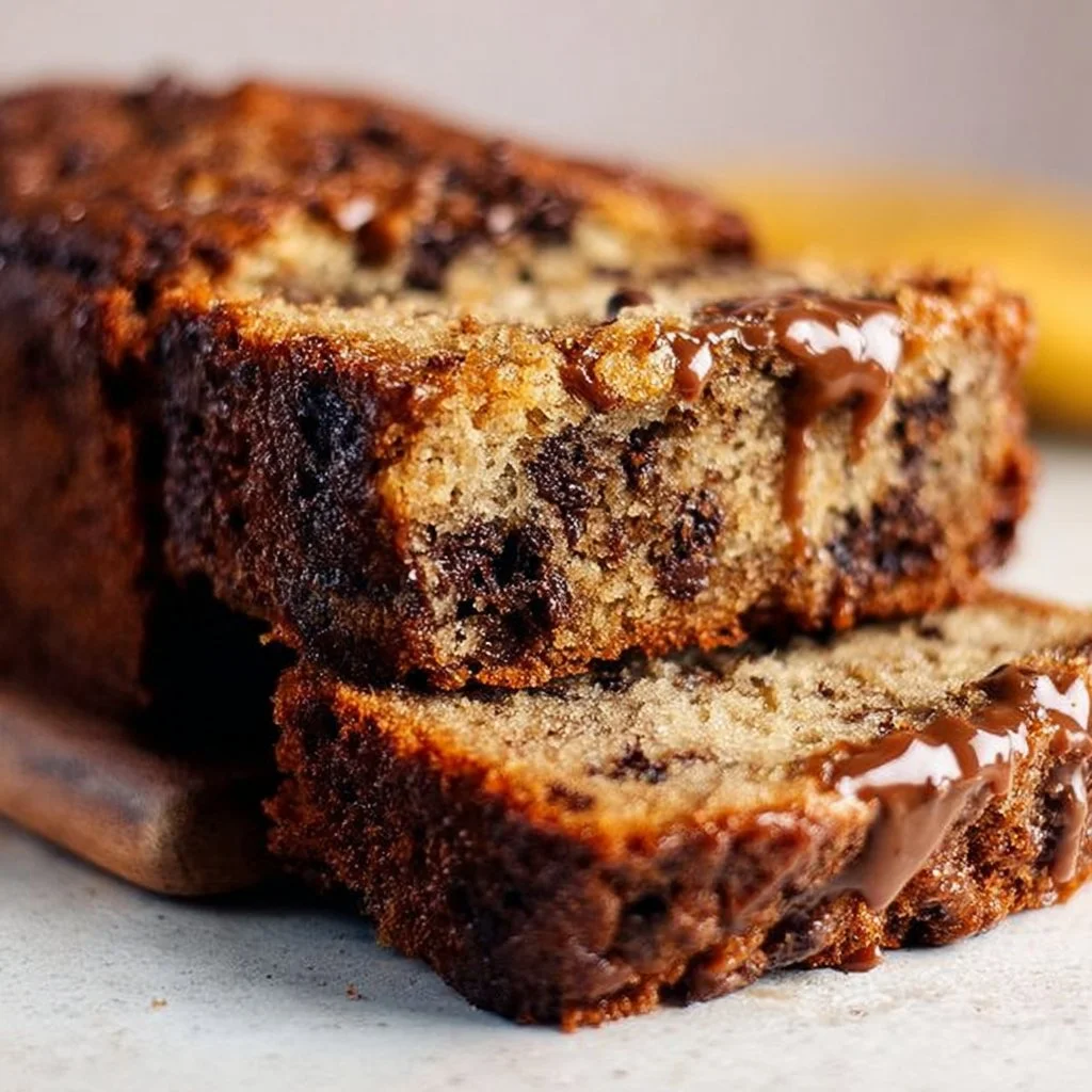 MOIST Chocolate Chip Banana Bread