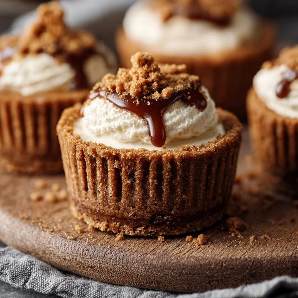 No-Bake Gingerbread Cheesecake Cups