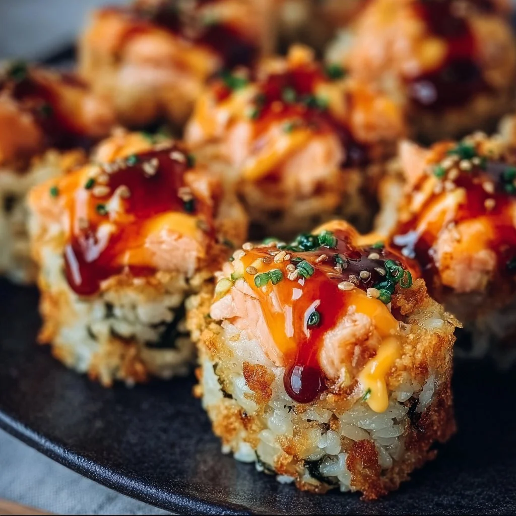 Oven-Baked Salmon Sushi Bites