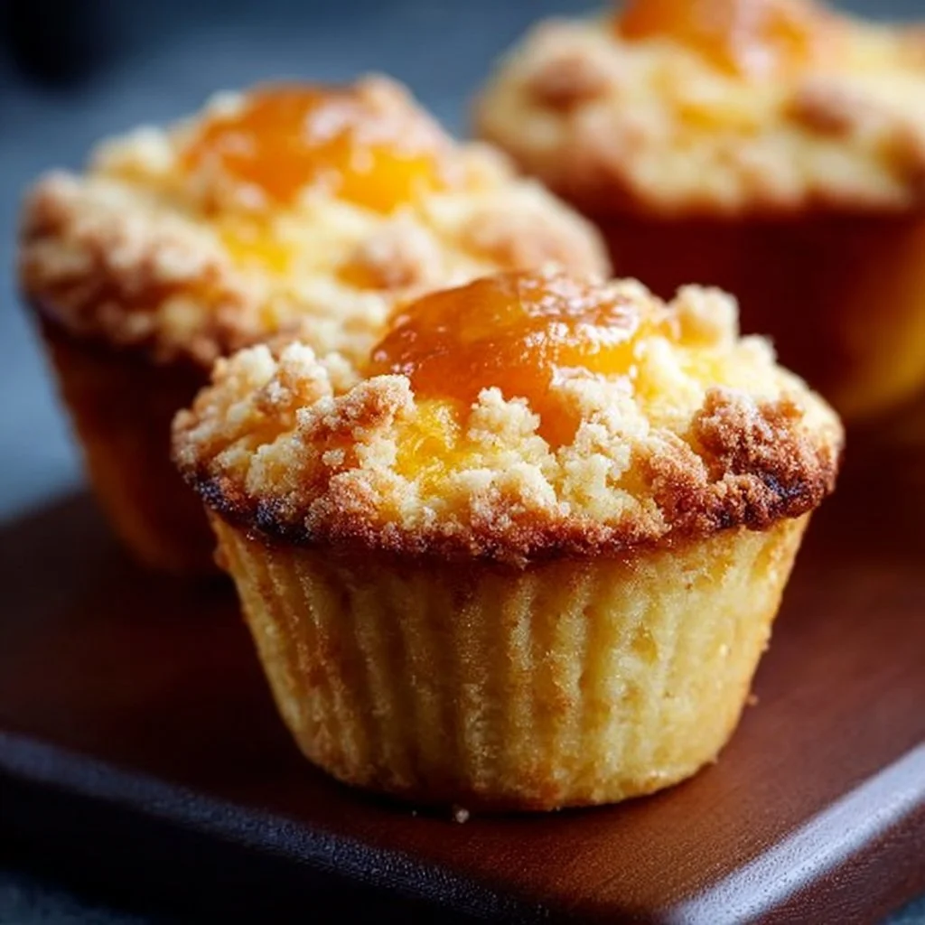 Peach Cottage Cheese Muffins