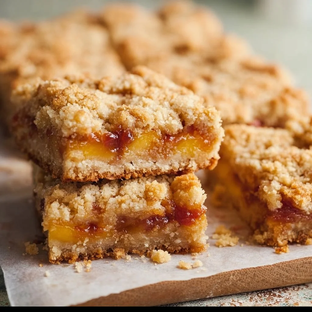 Peach Crumb Bars