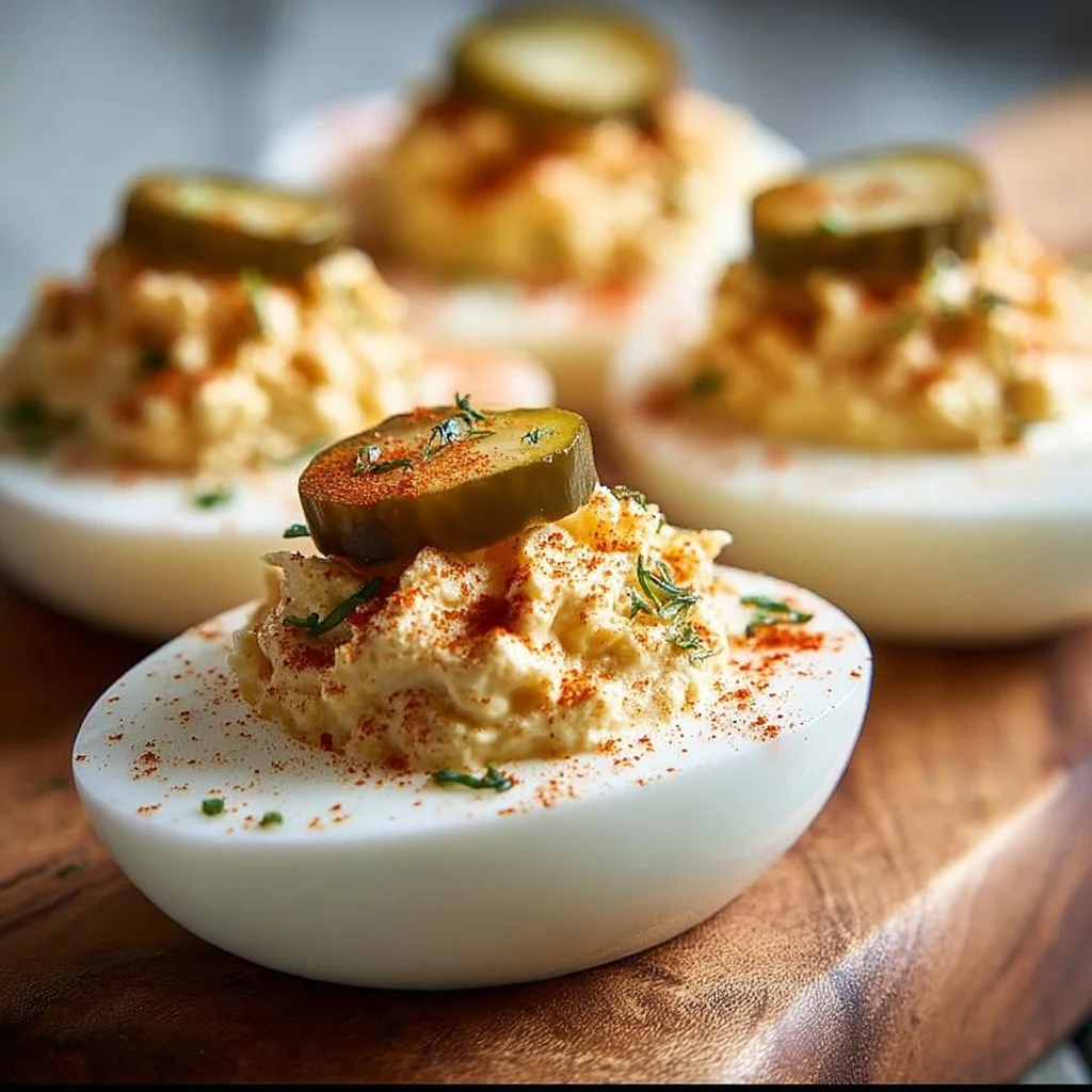 Pickle Lover Deviled Eggs