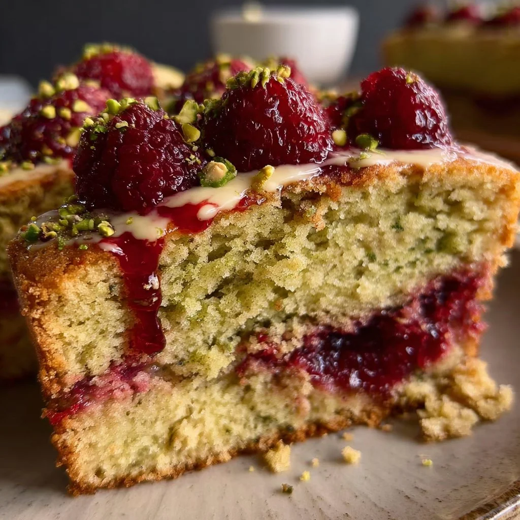 Pistachio Raspberry Cake