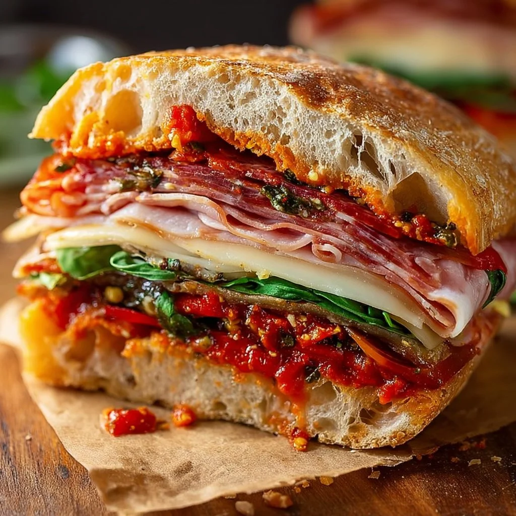 Pressed Italian Picnic Sandwich Loaf