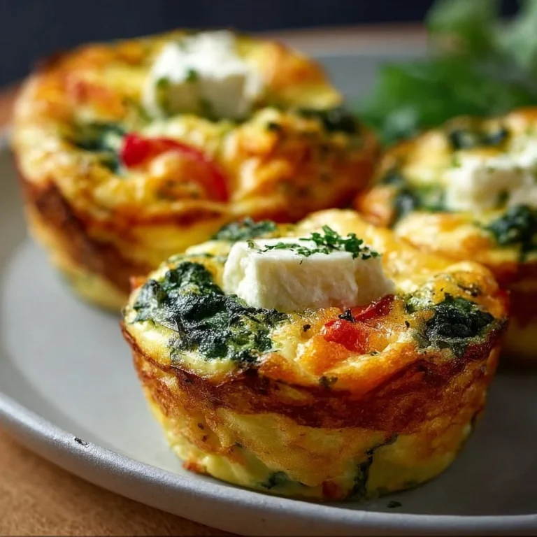 Healthy egg muffins baked in a muffin tray with vegetables and cheese