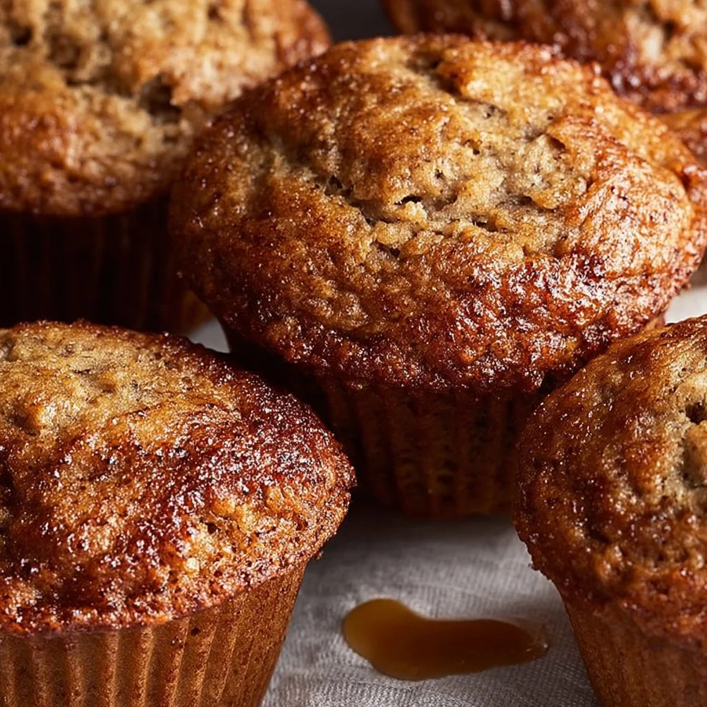 Reduced-Sugar Banana Bread Muffins