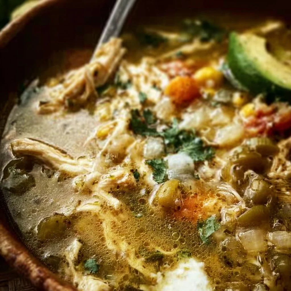 Rich, Hearty Green Chicken Chili Soup
