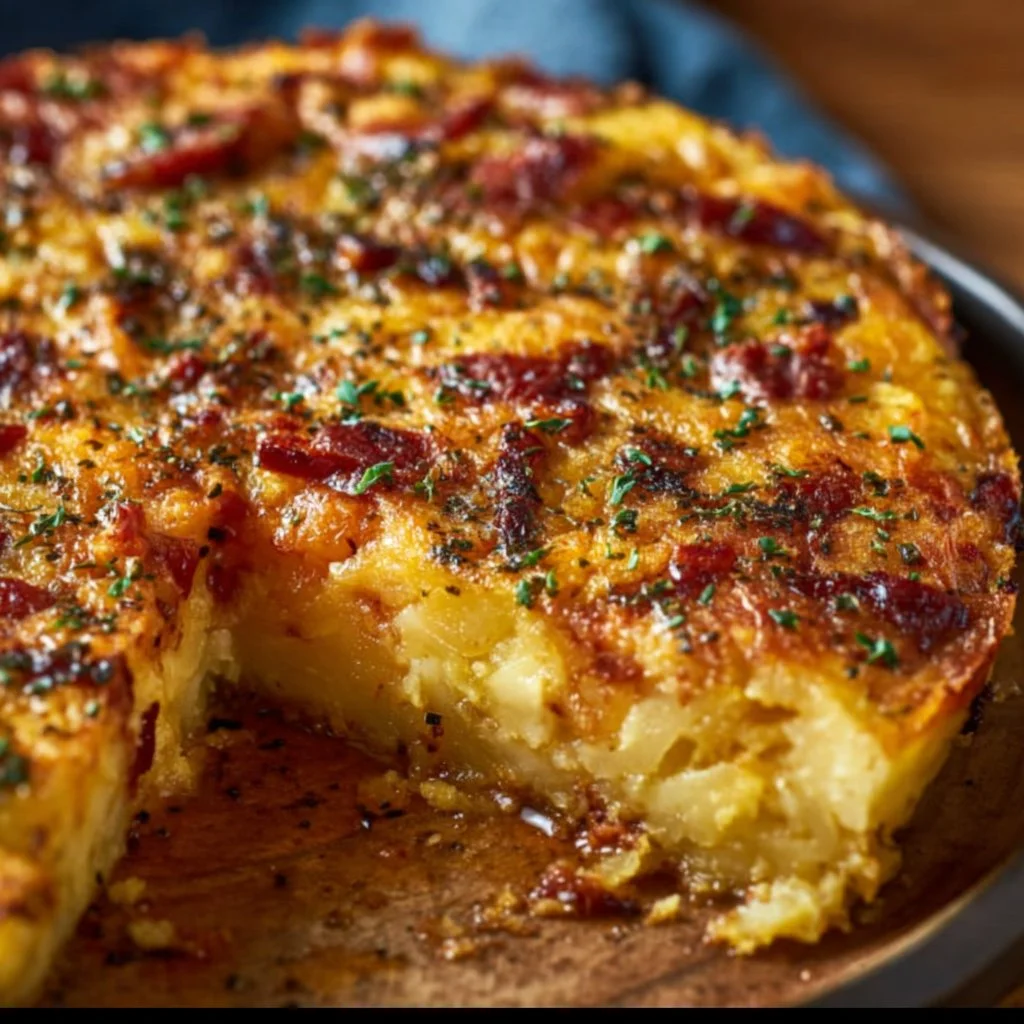 Smashed Potato Crusted Quiche