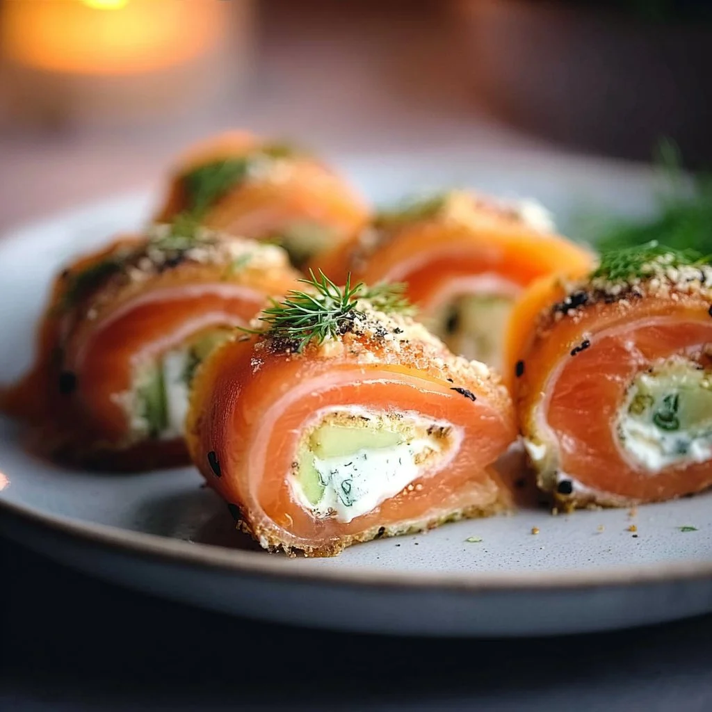 Smoked Salmon Roll Ups