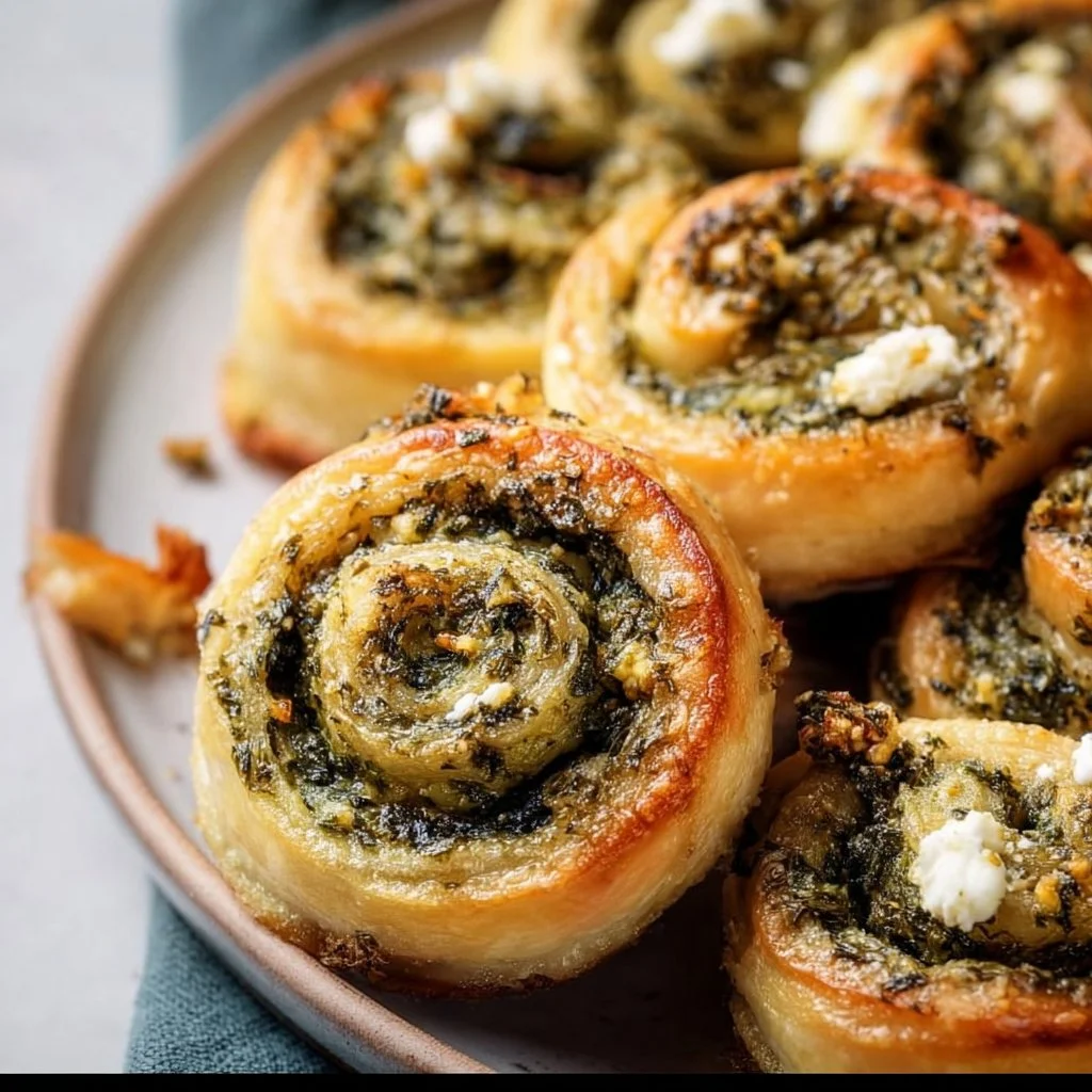 Spinach and Feta Pinwheels