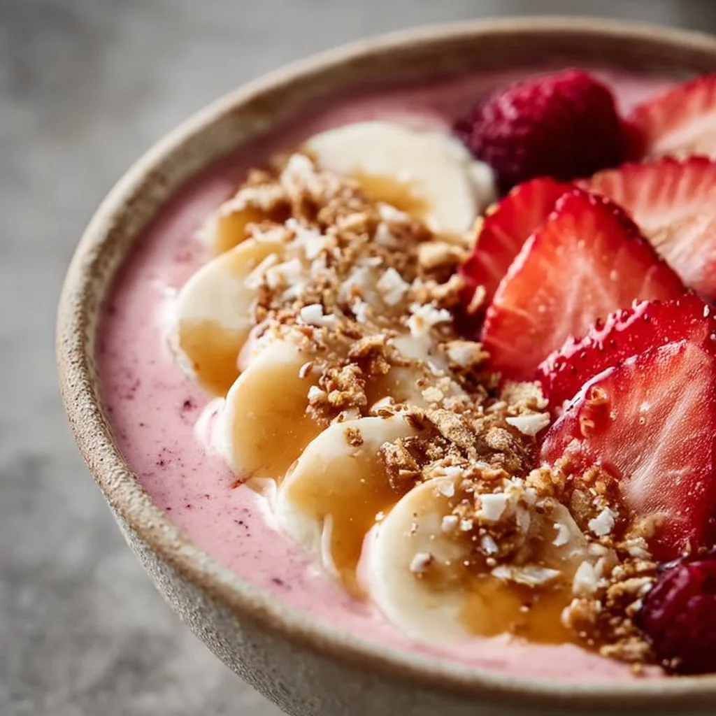 Strawberry Banana Smoothie Bowl