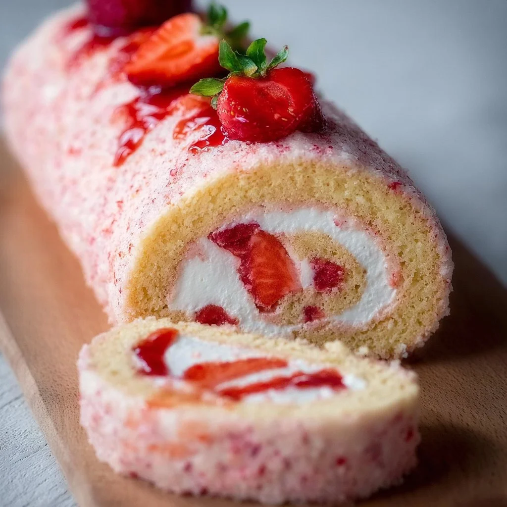 Strawberry Cake Roll