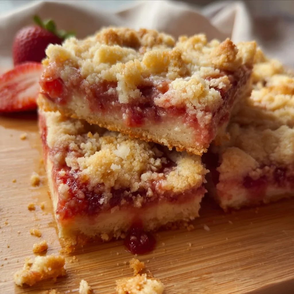 Strawberry Cheesecake Crumb Bars