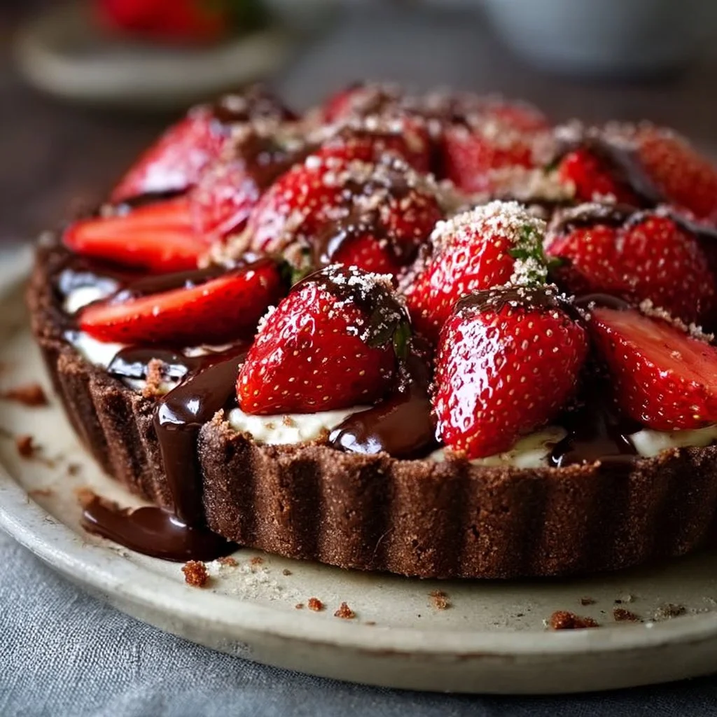 Strawberry Chocolate Tart