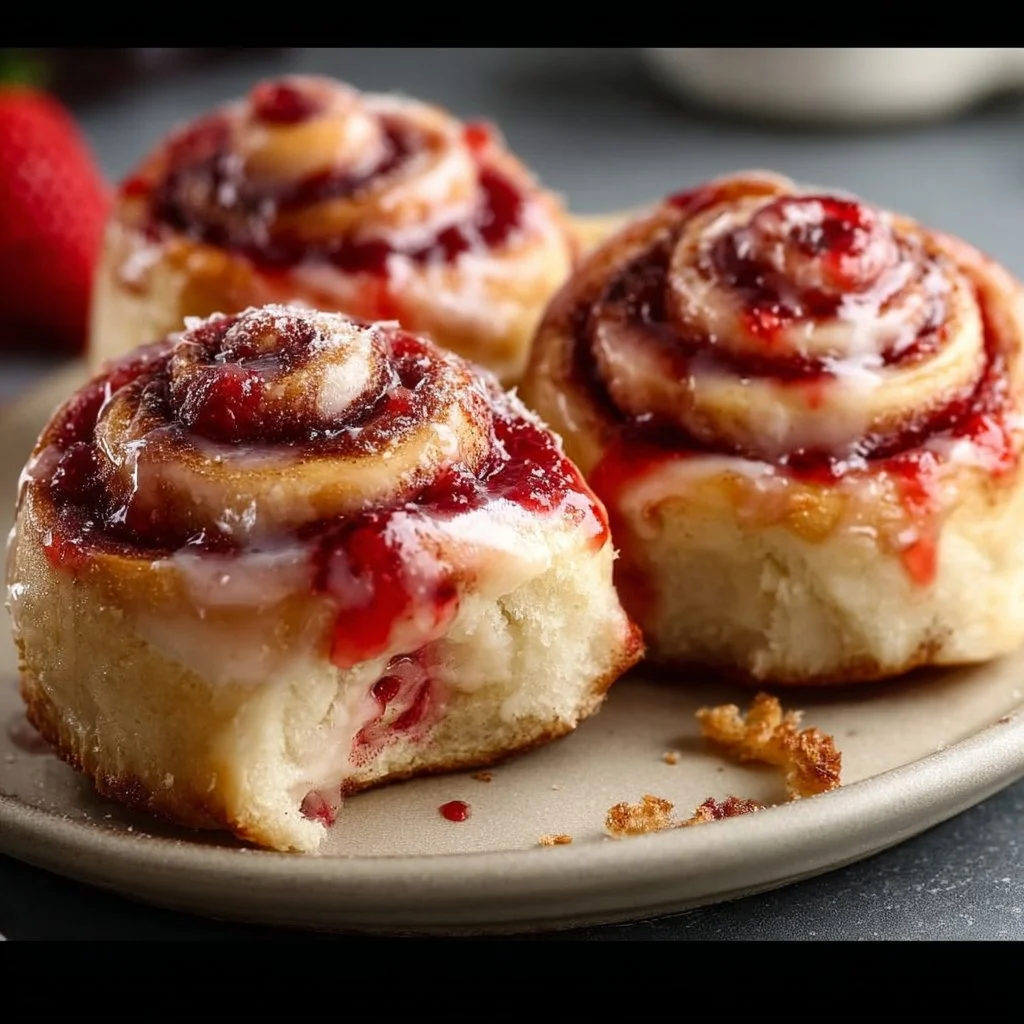 Strawberry Cinnamon Rolls
