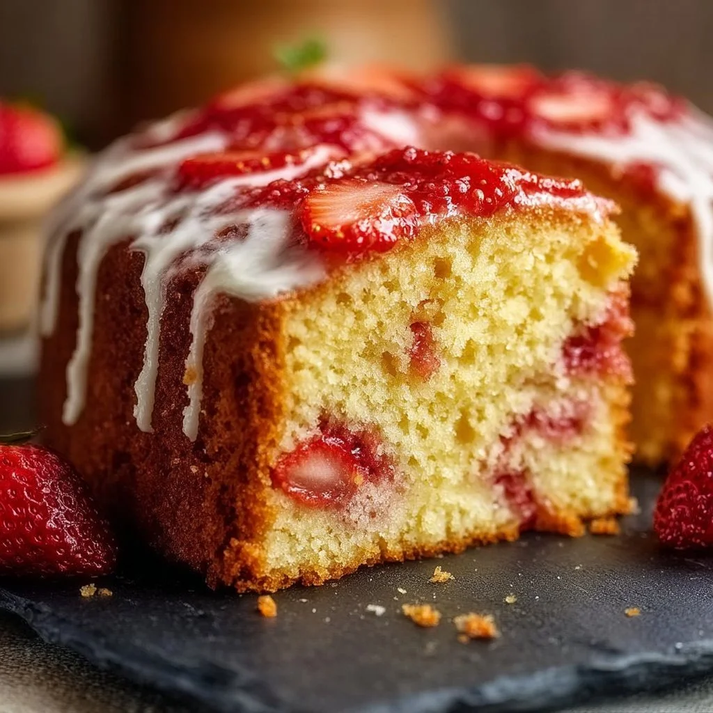 Strawberry Pound Cake