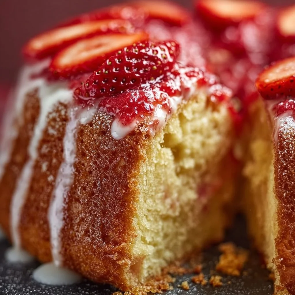 Strawberry Pound Cake