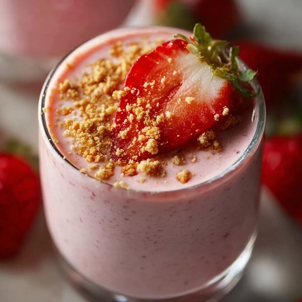 Strawberry Shortcake Protein Smoothie