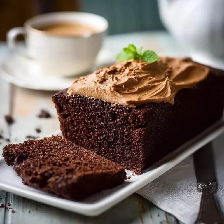 Delicious Tea Time Chocolate Loaf Cake served on a plate
