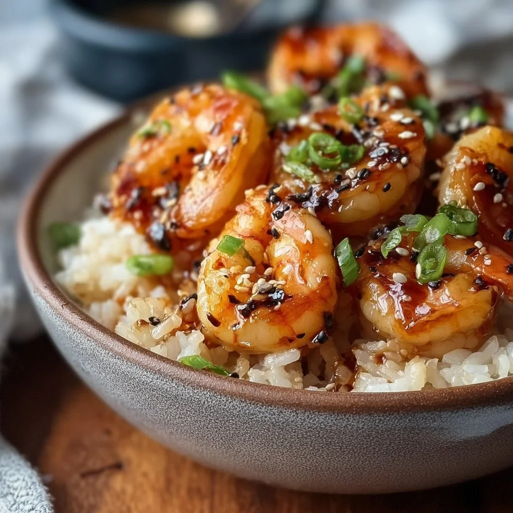 Teriyaki Shrimp Rice Bowls