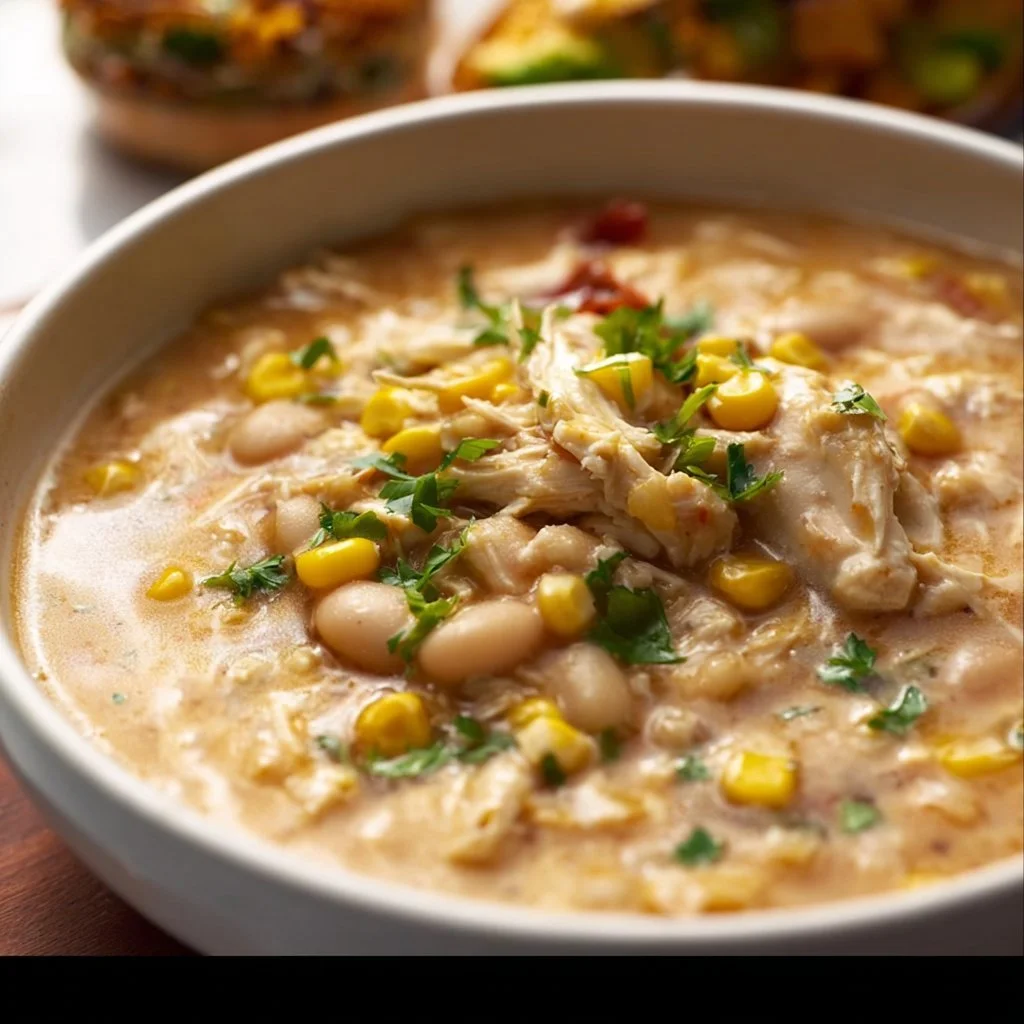 A delicious bowl of chili topped with fresh ingredients and spices.