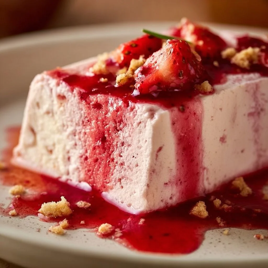 Triple Strawberry Semifreddo