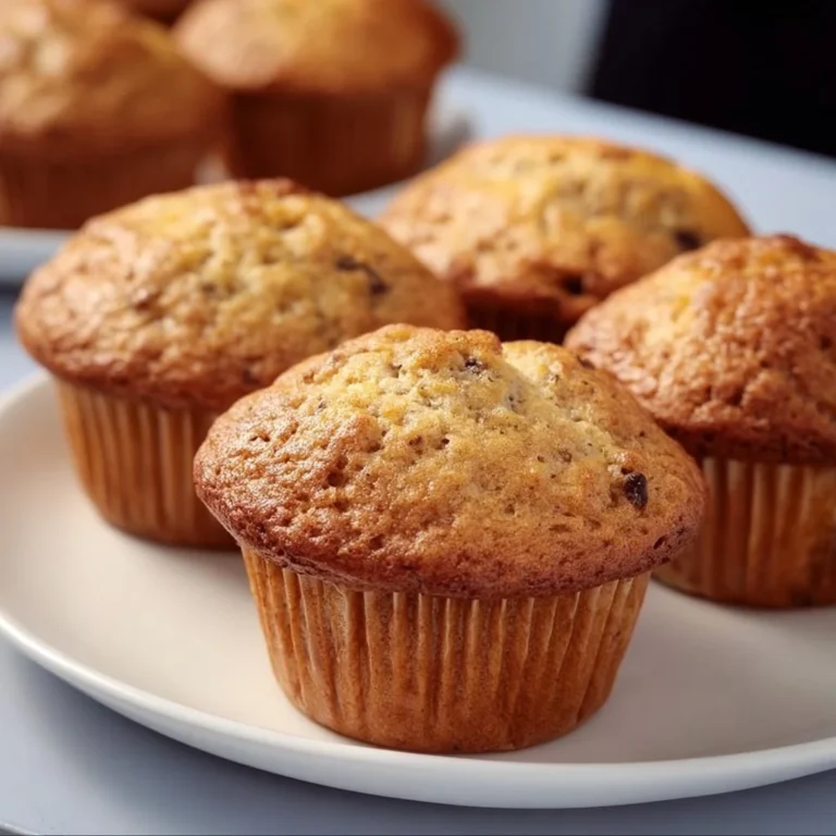 Delicious Vegan Banana Muffins baked to perfection with ripe bananas.